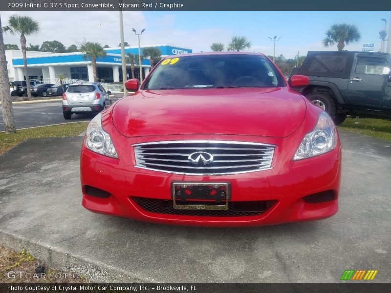 Vibrant Red / Graphite 2009 Infiniti G 37 S Sport Convertible