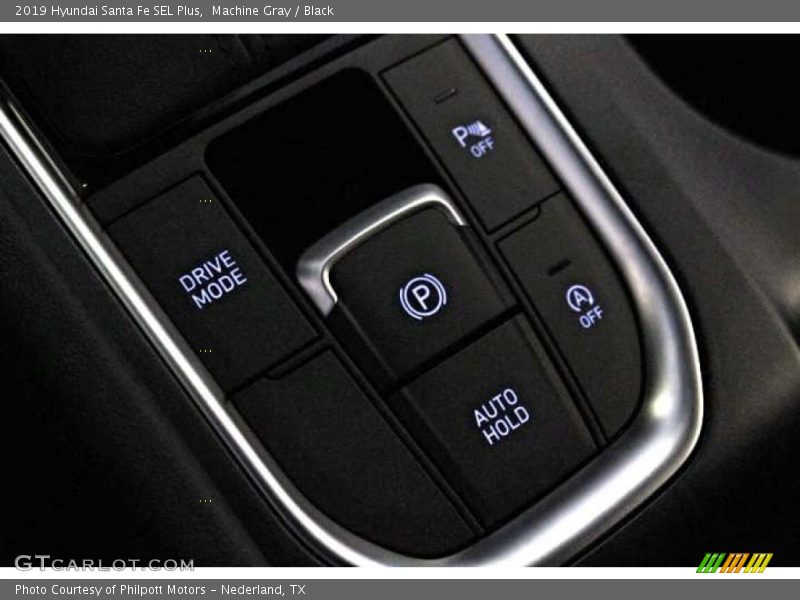 Machine Gray / Black 2019 Hyundai Santa Fe SEL Plus