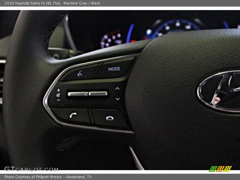 Machine Gray / Black 2019 Hyundai Santa Fe SEL Plus