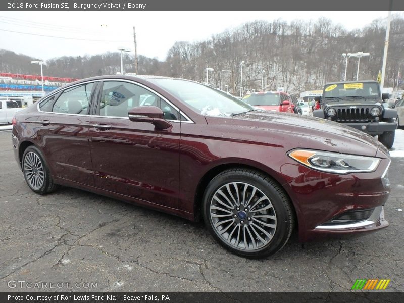 Burgundy Velvet / Ebony 2018 Ford Fusion SE