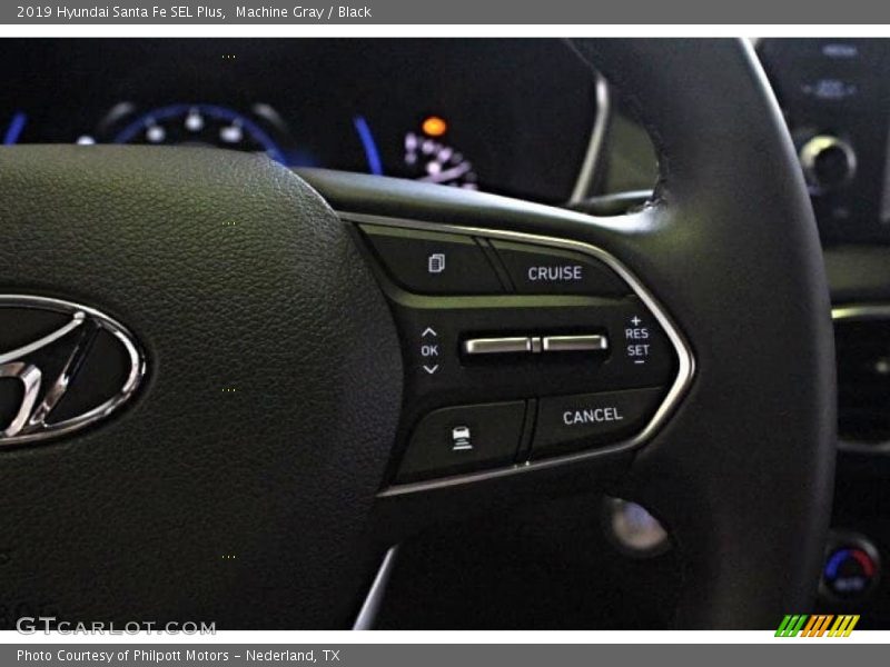Machine Gray / Black 2019 Hyundai Santa Fe SEL Plus
