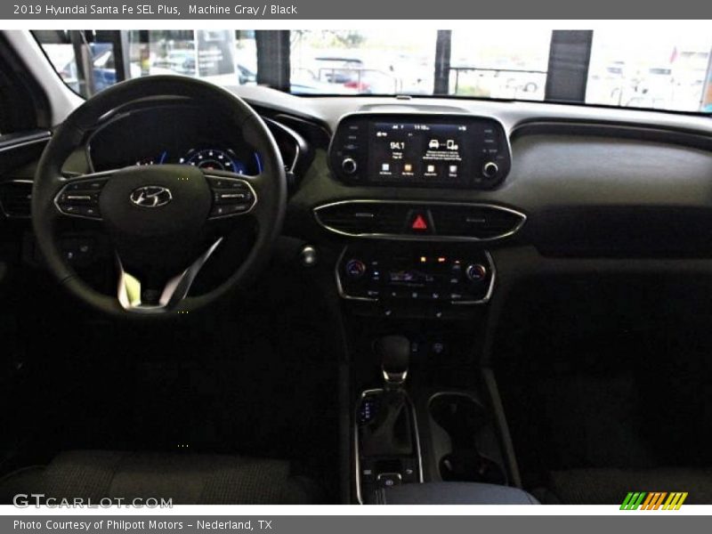 Machine Gray / Black 2019 Hyundai Santa Fe SEL Plus