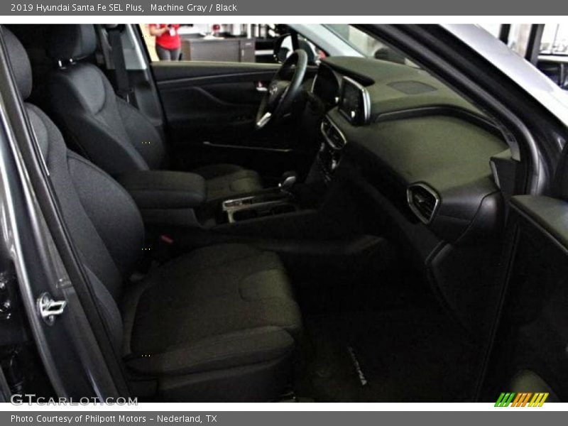 Machine Gray / Black 2019 Hyundai Santa Fe SEL Plus