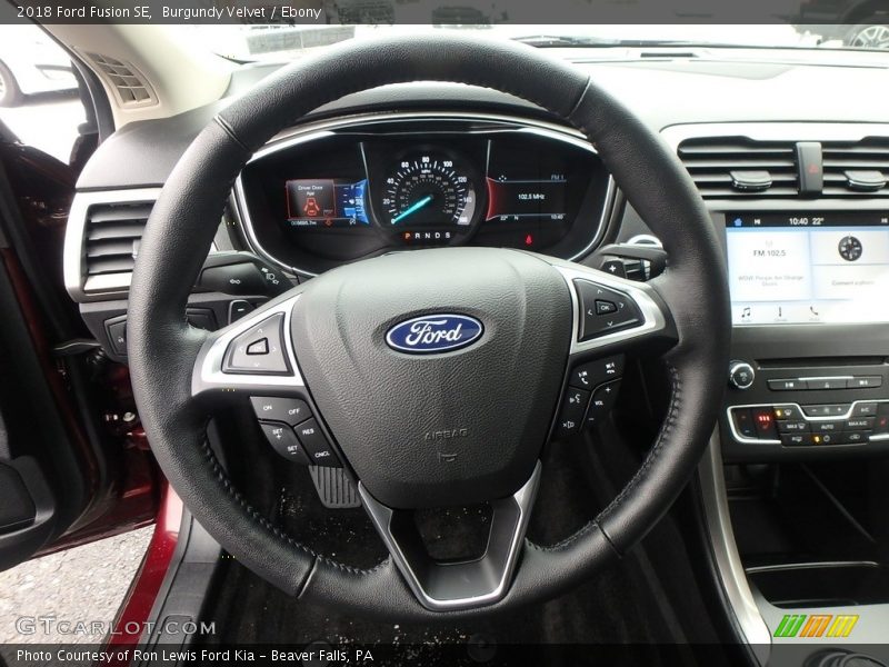 Burgundy Velvet / Ebony 2018 Ford Fusion SE