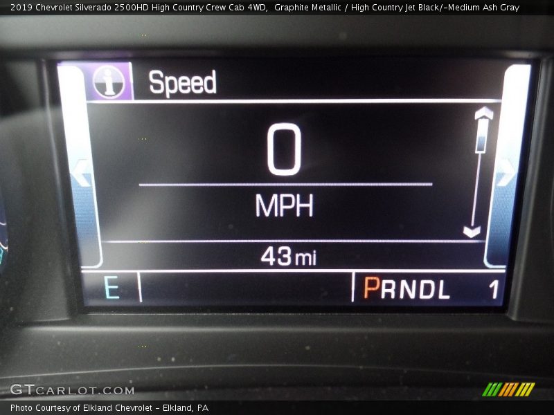 Graphite Metallic / High Country Jet Black/­Medium Ash Gray 2019 Chevrolet Silverado 2500HD High Country Crew Cab 4WD
