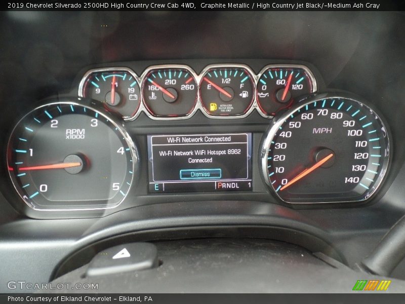 Graphite Metallic / High Country Jet Black/­Medium Ash Gray 2019 Chevrolet Silverado 2500HD High Country Crew Cab 4WD