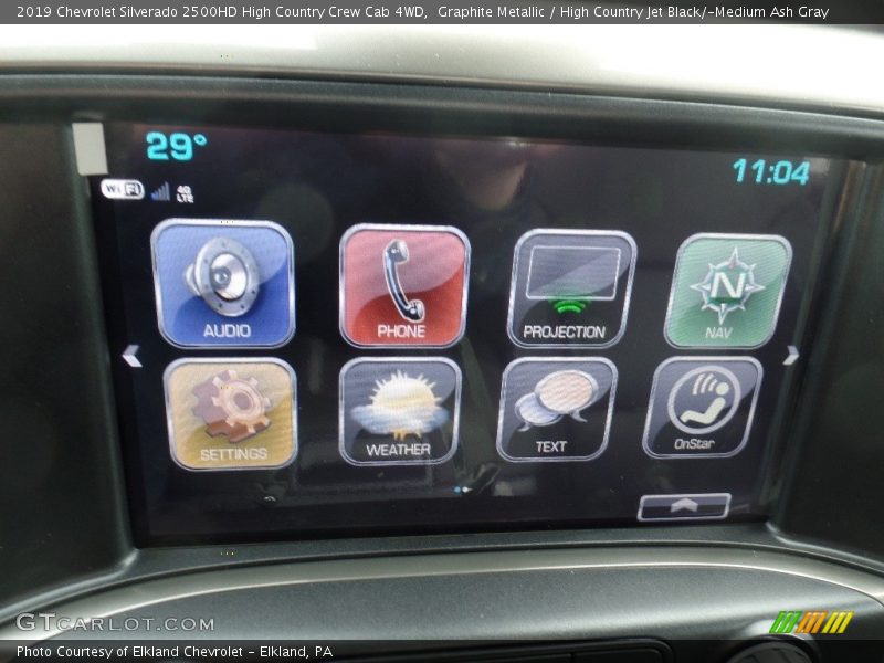 Graphite Metallic / High Country Jet Black/­Medium Ash Gray 2019 Chevrolet Silverado 2500HD High Country Crew Cab 4WD