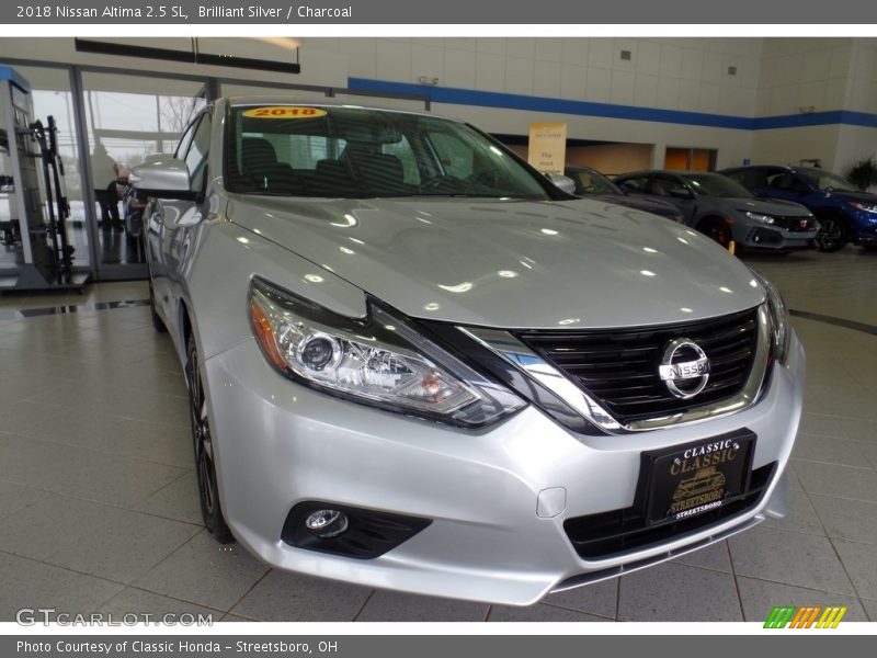 Brilliant Silver / Charcoal 2018 Nissan Altima 2.5 SL