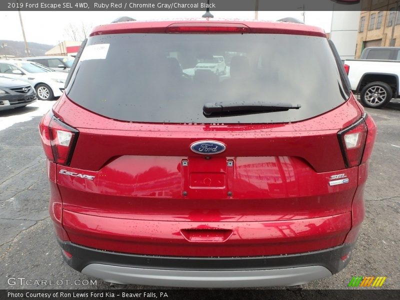 Ruby Red / Chromite Gray/Charcoal Black 2019 Ford Escape SEL 4WD