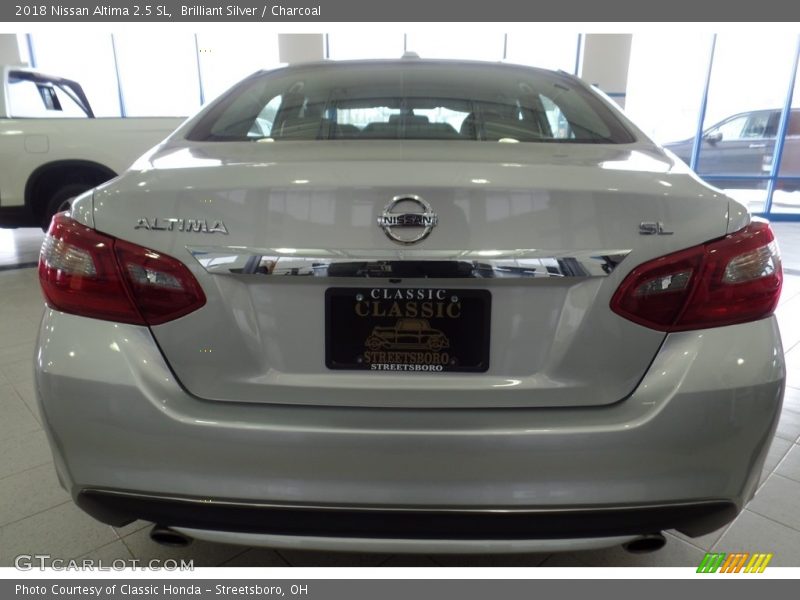 Brilliant Silver / Charcoal 2018 Nissan Altima 2.5 SL