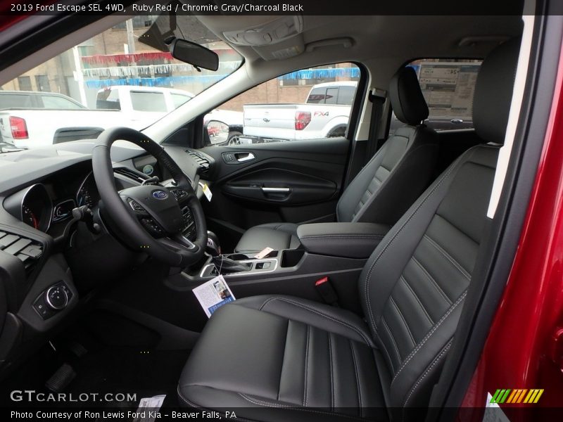 Ruby Red / Chromite Gray/Charcoal Black 2019 Ford Escape SEL 4WD