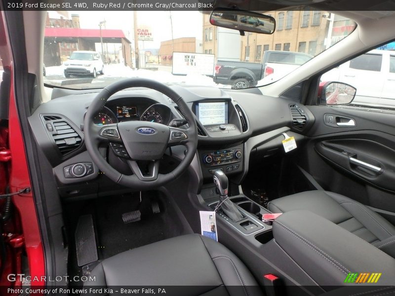 Ruby Red / Chromite Gray/Charcoal Black 2019 Ford Escape SEL 4WD