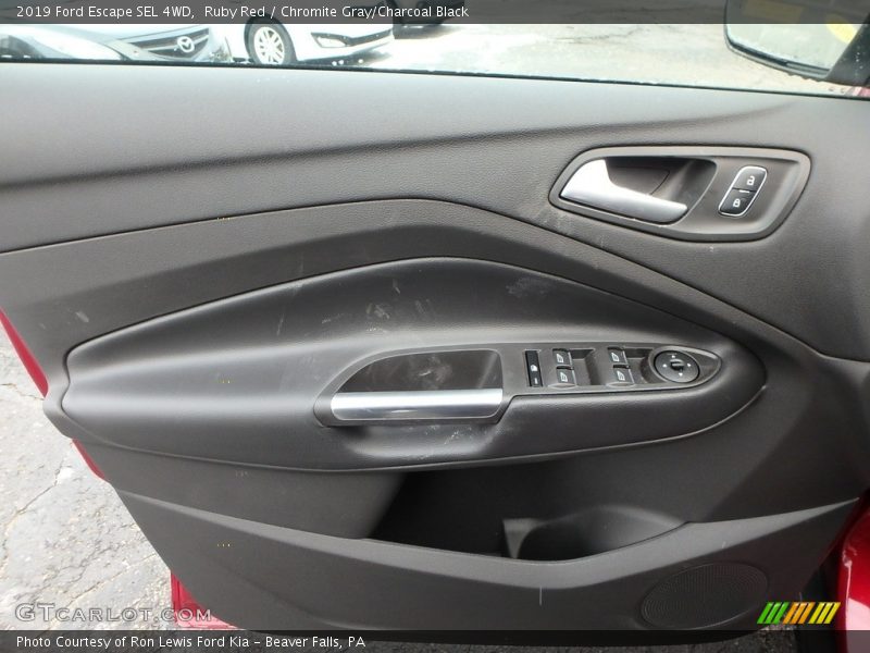 Ruby Red / Chromite Gray/Charcoal Black 2019 Ford Escape SEL 4WD