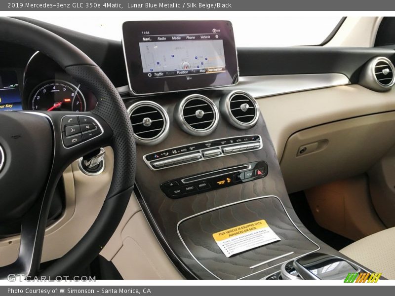 Lunar Blue Metallic / Silk Beige/Black 2019 Mercedes-Benz GLC 350e 4Matic