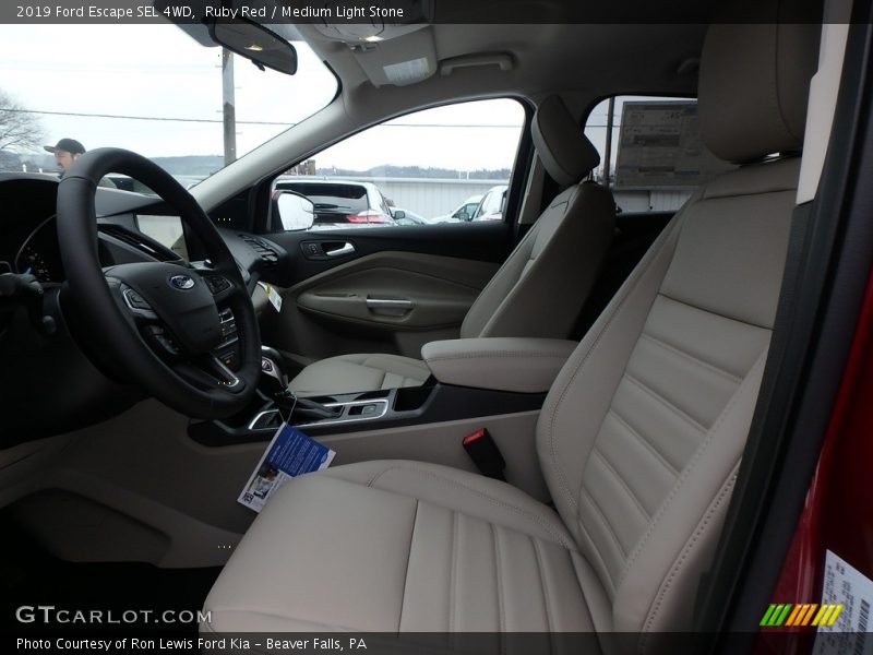 Ruby Red / Medium Light Stone 2019 Ford Escape SEL 4WD