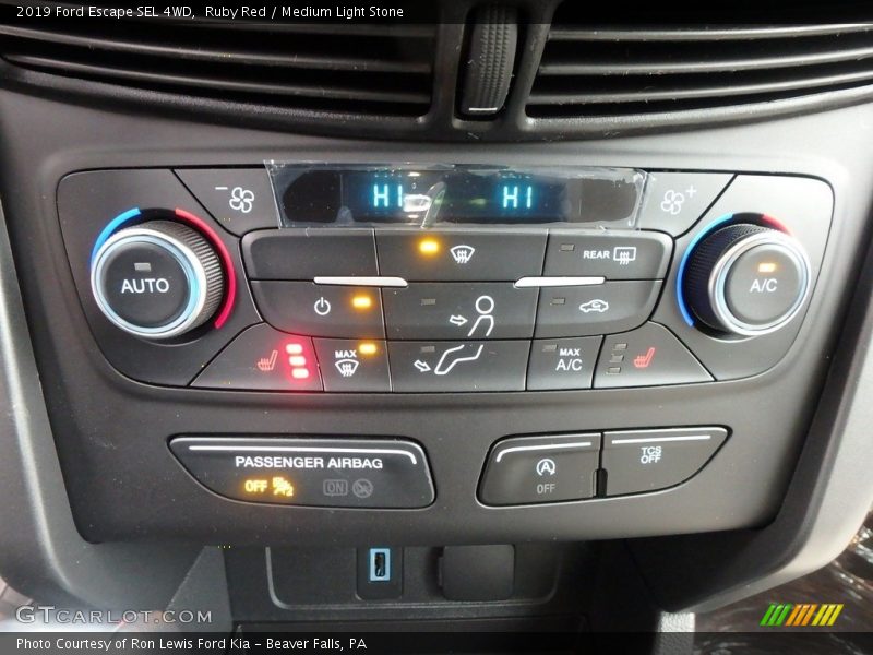 Ruby Red / Medium Light Stone 2019 Ford Escape SEL 4WD