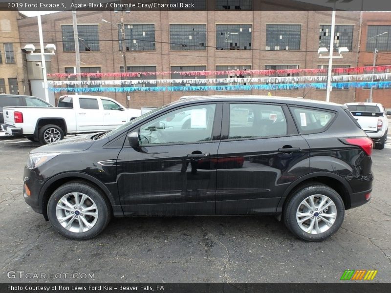 Agate Black / Chromite Gray/Charcoal Black 2019 Ford Escape S