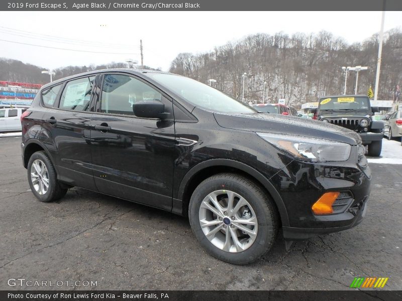 Agate Black / Chromite Gray/Charcoal Black 2019 Ford Escape S