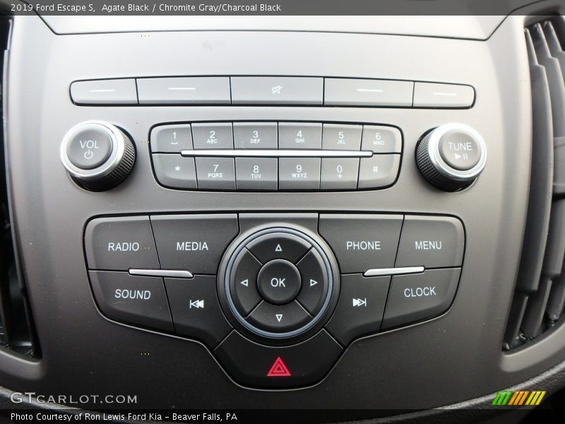 Agate Black / Chromite Gray/Charcoal Black 2019 Ford Escape S