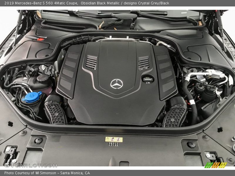  2019 S 560 4Matic Coupe Engine - 4.0 Liter biturbo DOHC 32-Valve VVT V8