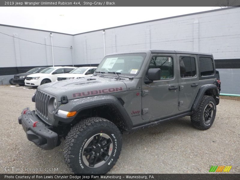 Sting-Gray / Black 2019 Jeep Wrangler Unlimited Rubicon 4x4