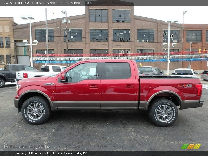 Ruby Red / Black 2019 Ford F150 Lariat SuperCrew 4x4