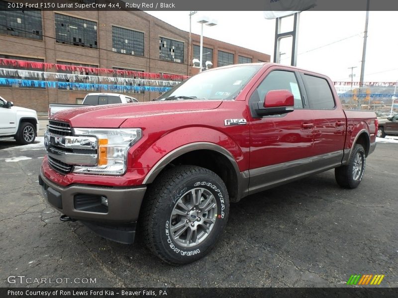 Ruby Red / Black 2019 Ford F150 Lariat SuperCrew 4x4