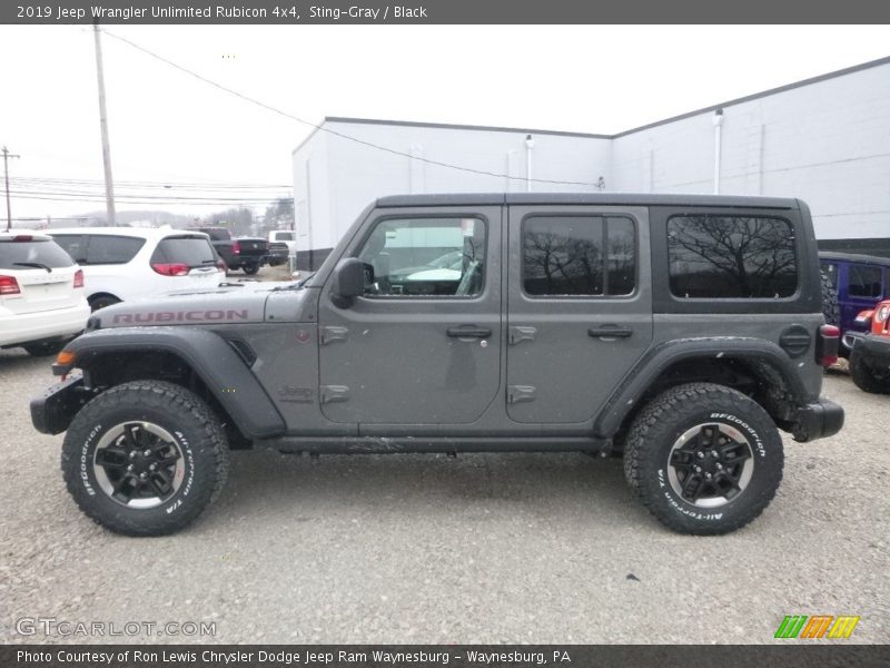 Sting-Gray / Black 2019 Jeep Wrangler Unlimited Rubicon 4x4