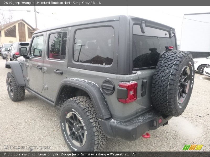 Sting-Gray / Black 2019 Jeep Wrangler Unlimited Rubicon 4x4