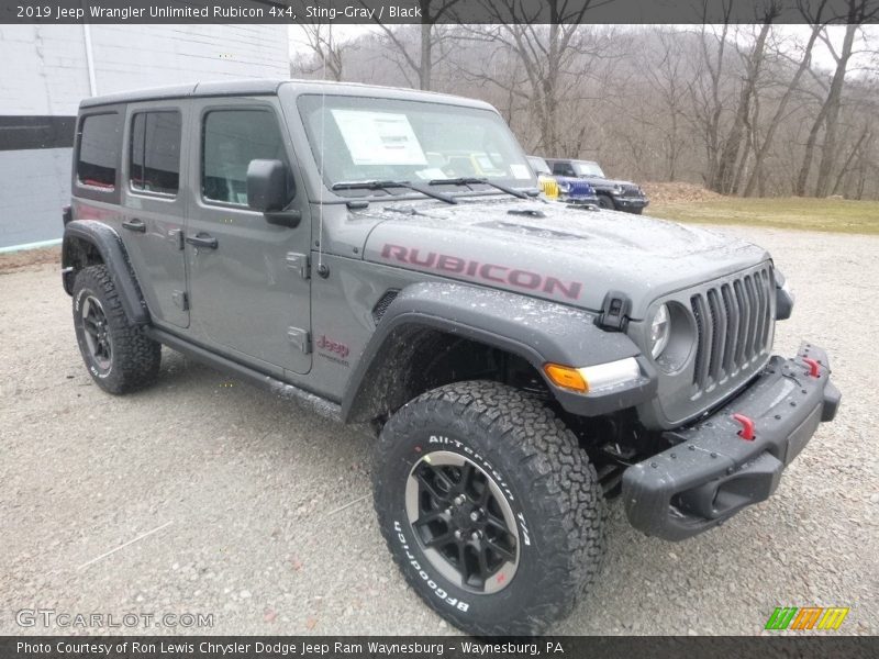 Sting-Gray / Black 2019 Jeep Wrangler Unlimited Rubicon 4x4