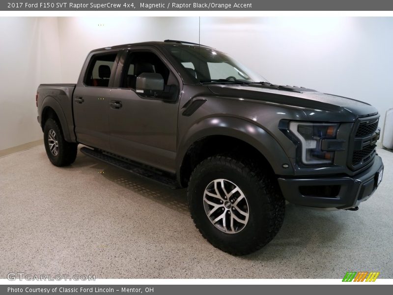 Magnetic / Raptor Black/Orange Accent 2017 Ford F150 SVT Raptor SuperCrew 4x4