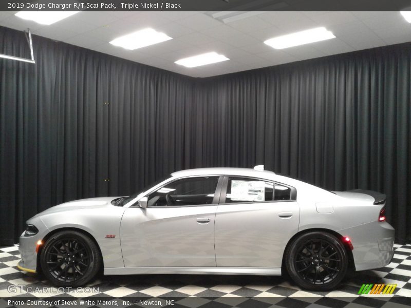Triple Nickel / Black 2019 Dodge Charger R/T Scat Pack
