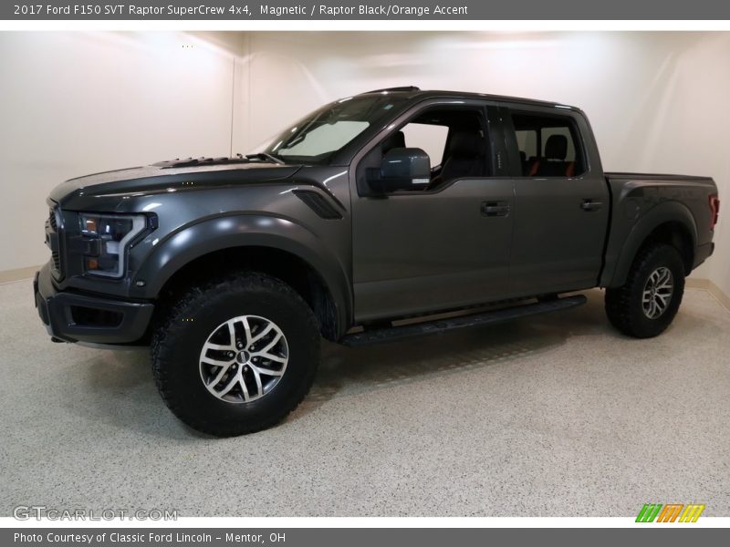 Magnetic / Raptor Black/Orange Accent 2017 Ford F150 SVT Raptor SuperCrew 4x4