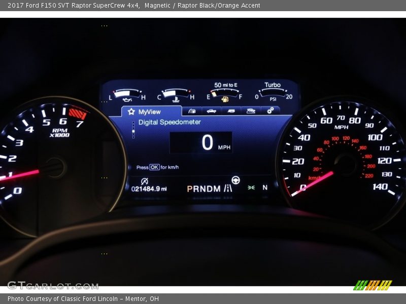 Magnetic / Raptor Black/Orange Accent 2017 Ford F150 SVT Raptor SuperCrew 4x4