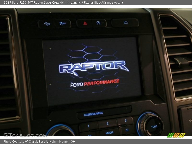 Magnetic / Raptor Black/Orange Accent 2017 Ford F150 SVT Raptor SuperCrew 4x4