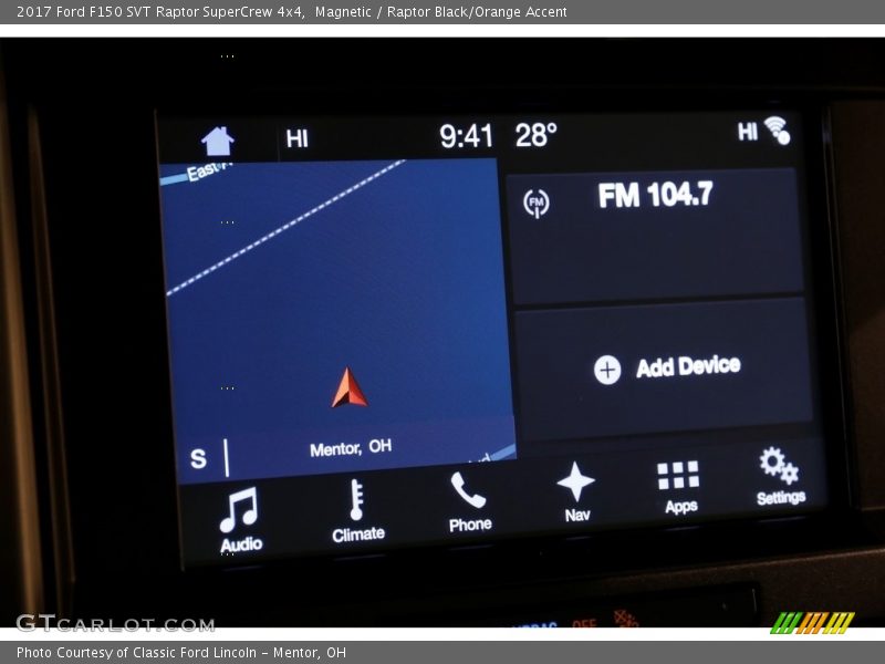 Magnetic / Raptor Black/Orange Accent 2017 Ford F150 SVT Raptor SuperCrew 4x4