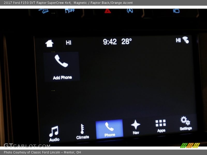 Magnetic / Raptor Black/Orange Accent 2017 Ford F150 SVT Raptor SuperCrew 4x4