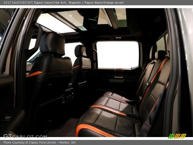 Magnetic / Raptor Black/Orange Accent 2017 Ford F150 SVT Raptor SuperCrew 4x4