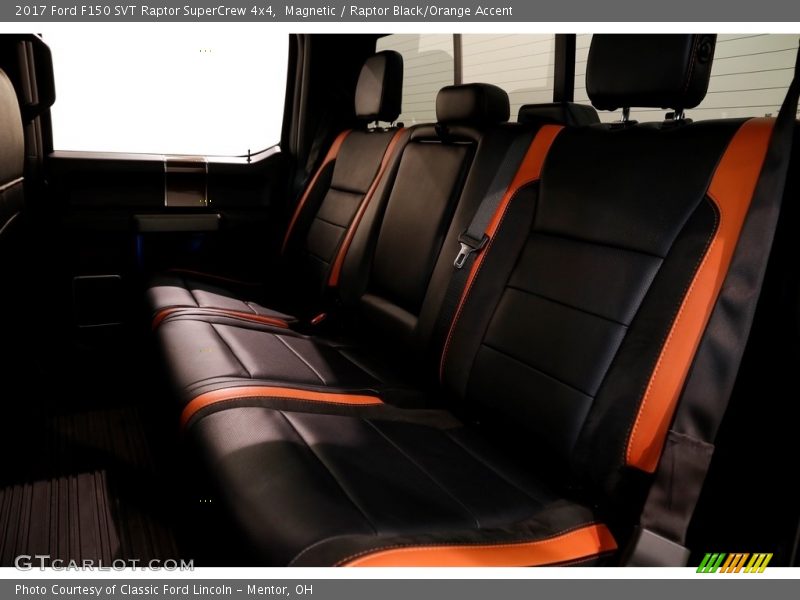 Magnetic / Raptor Black/Orange Accent 2017 Ford F150 SVT Raptor SuperCrew 4x4