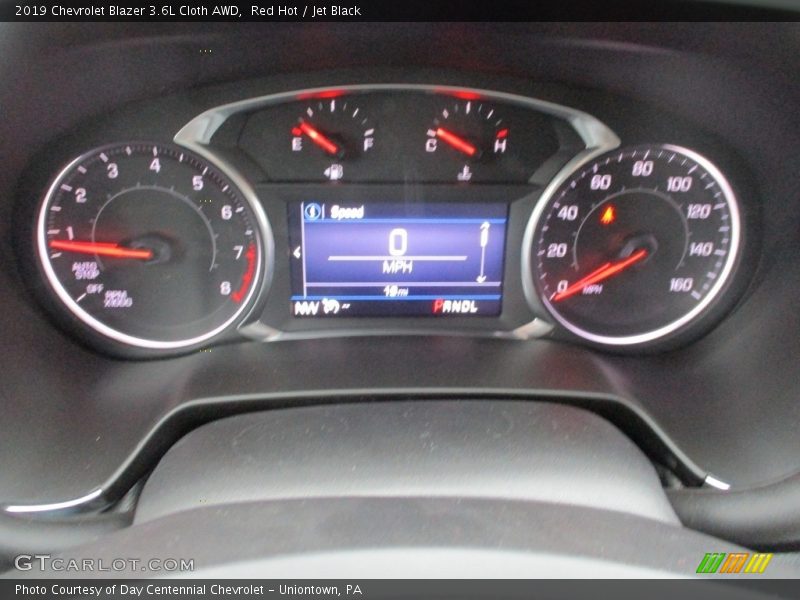 Red Hot / Jet Black 2019 Chevrolet Blazer 3.6L Cloth AWD