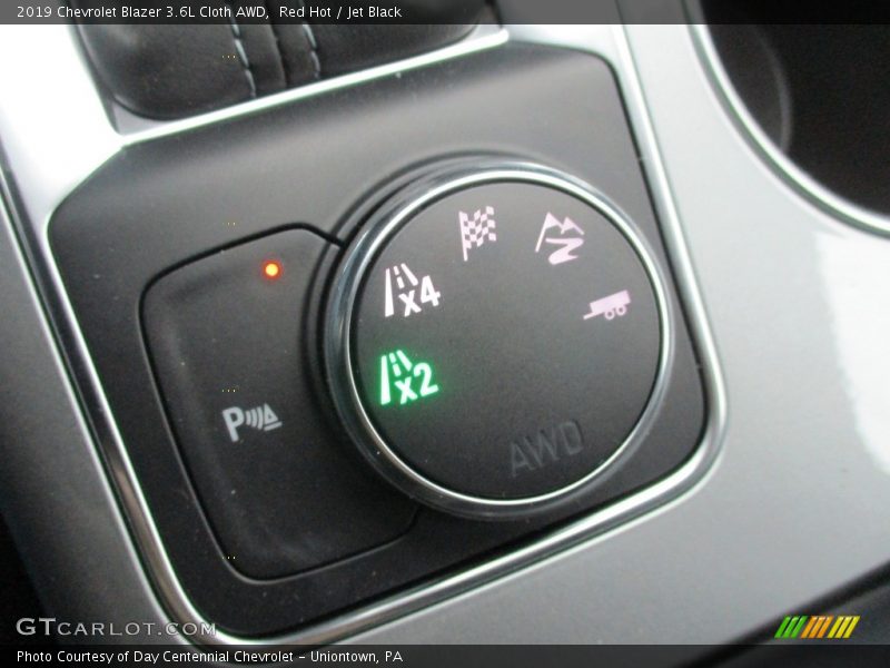 Red Hot / Jet Black 2019 Chevrolet Blazer 3.6L Cloth AWD
