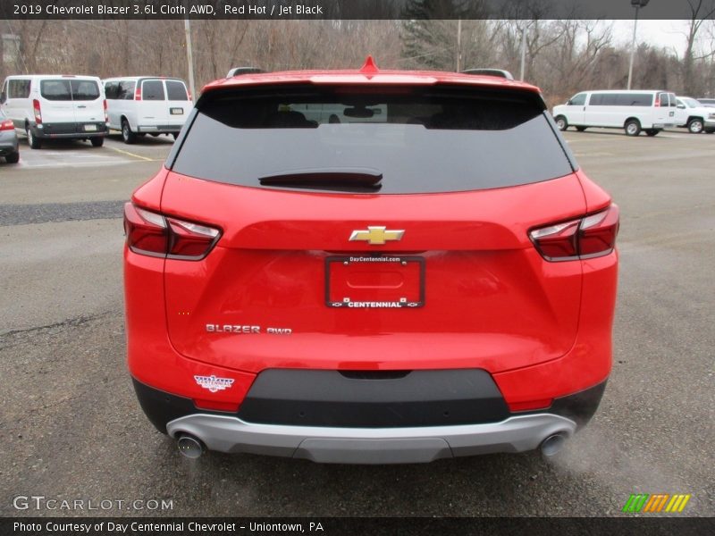 Red Hot / Jet Black 2019 Chevrolet Blazer 3.6L Cloth AWD