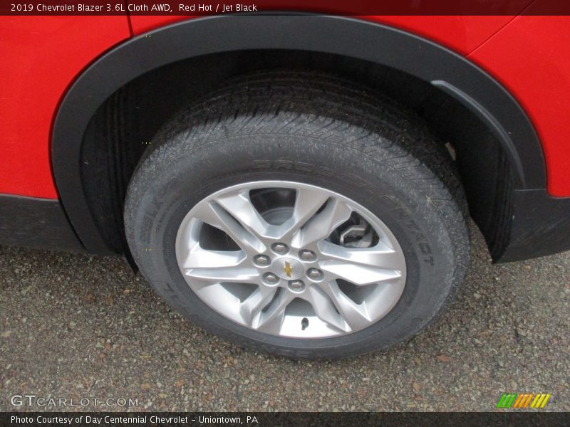 Red Hot / Jet Black 2019 Chevrolet Blazer 3.6L Cloth AWD