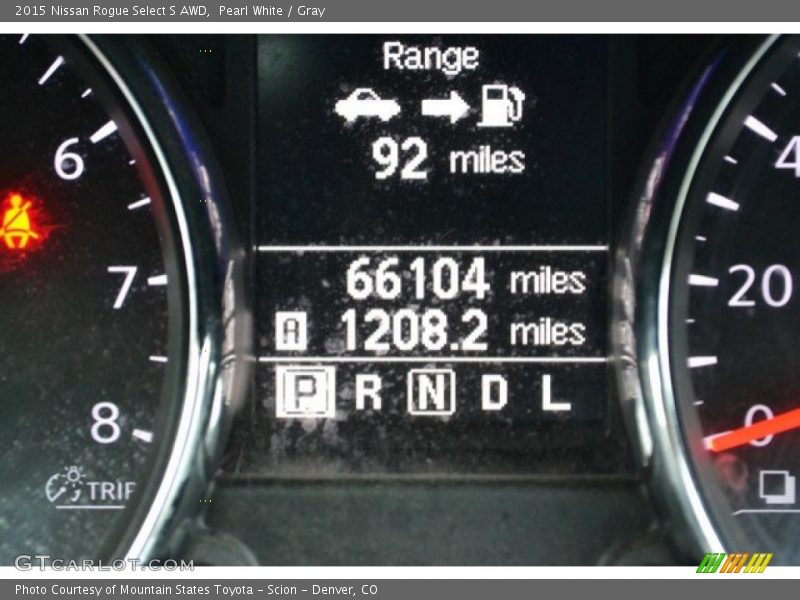 Pearl White / Gray 2015 Nissan Rogue Select S AWD