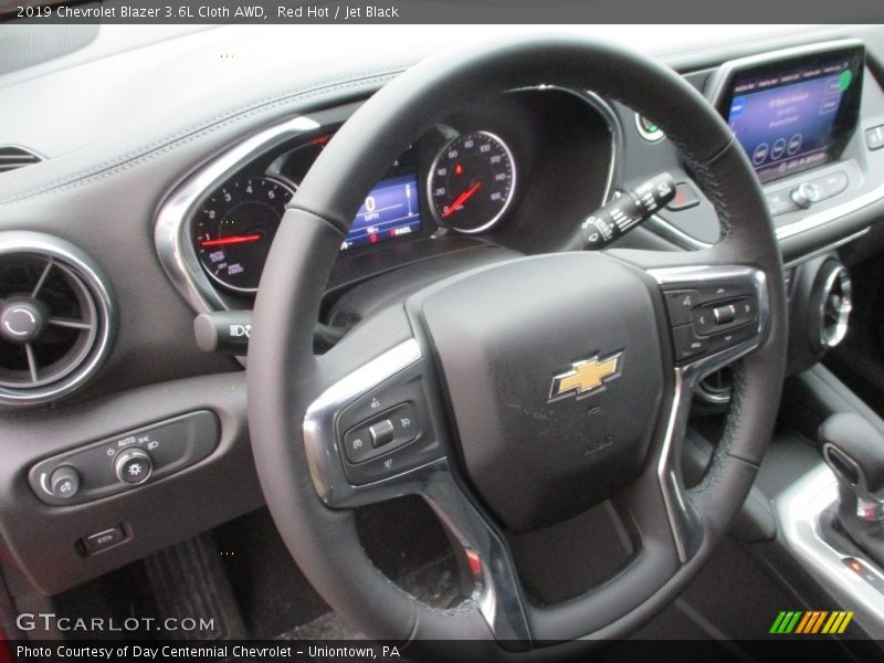Red Hot / Jet Black 2019 Chevrolet Blazer 3.6L Cloth AWD