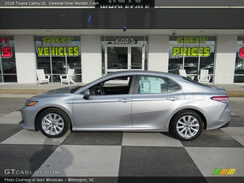 Celestial Silver Metallic / Ash 2018 Toyota Camry LE