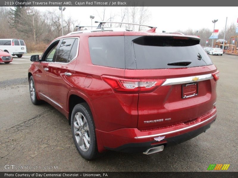 Cajun Red Tintcoat / Jet Black 2019 Chevrolet Traverse Premier AWD