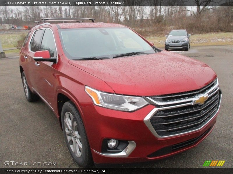 Cajun Red Tintcoat / Jet Black 2019 Chevrolet Traverse Premier AWD