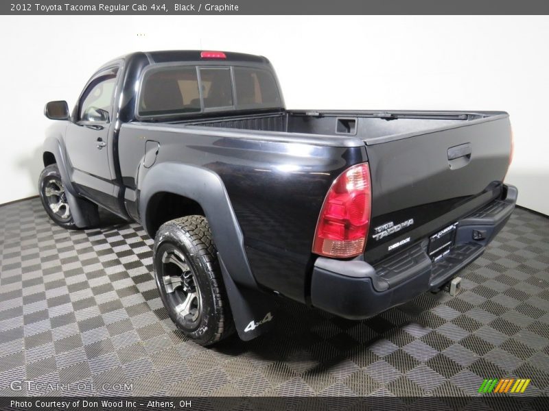 Black / Graphite 2012 Toyota Tacoma Regular Cab 4x4