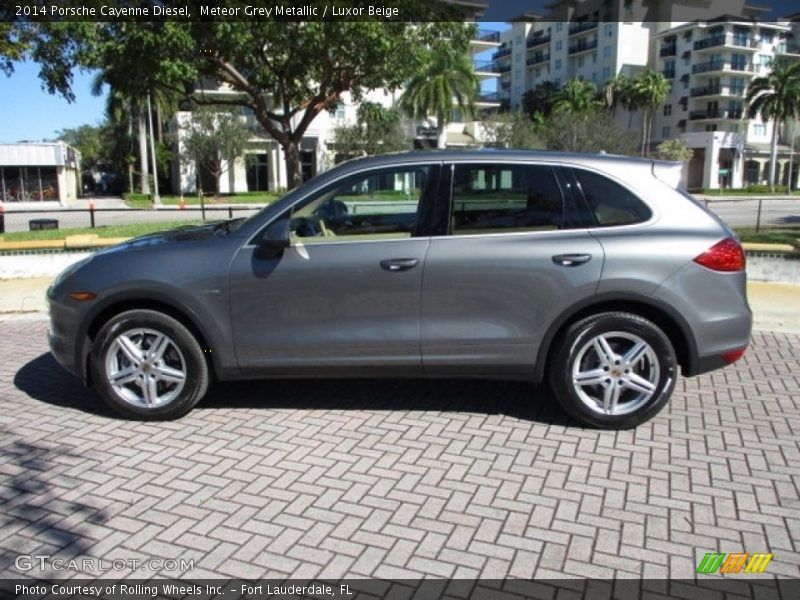 Meteor Grey Metallic / Luxor Beige 2014 Porsche Cayenne Diesel